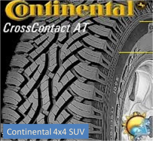 Continental CrossContact AT 4x4 SUV sl.lo. GumeDedra Continental CrossContact AT 4x4 SUV sl.lo. GumeDedra
